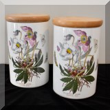 P33. Portmeirion canisters. 